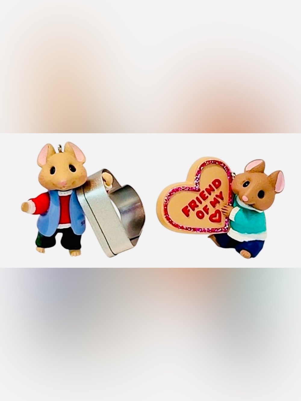 1998 Friends of My Heart Friendship Set Kids Heart Enamel Pin Hallmark